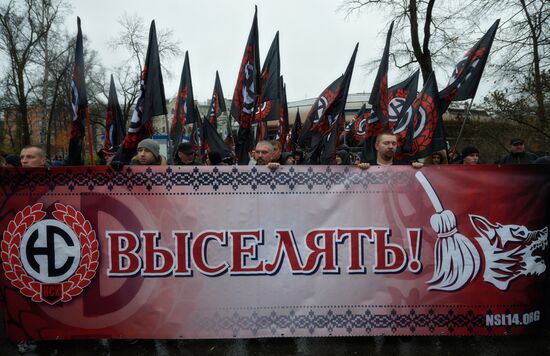 Russian March in St. Petersburg