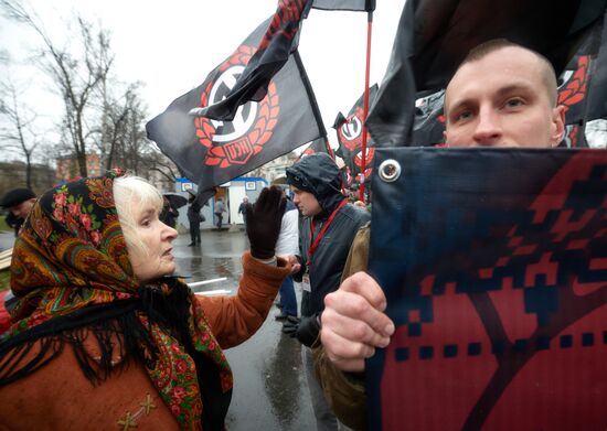 Russian March in St. Petersburg