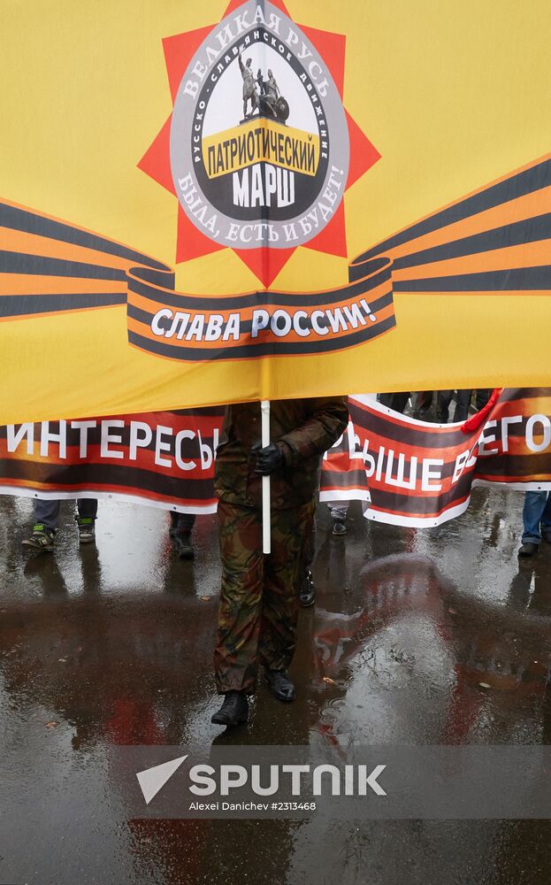 Russian March in St. Petersburg