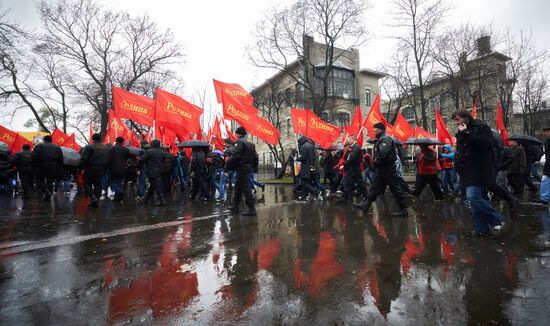 Russian March in St. Petersburg