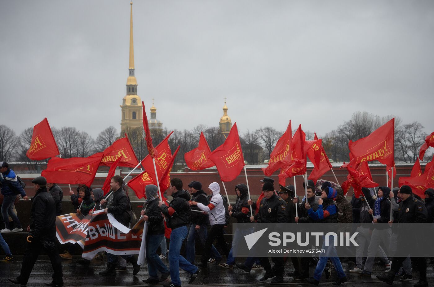 Russian March in St. Petersburg