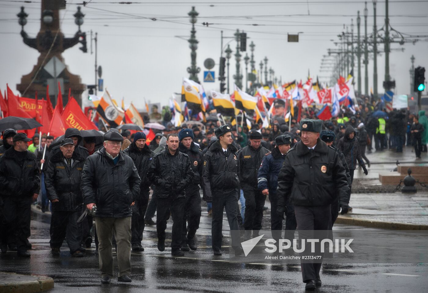 Russian March in St. Petersburg