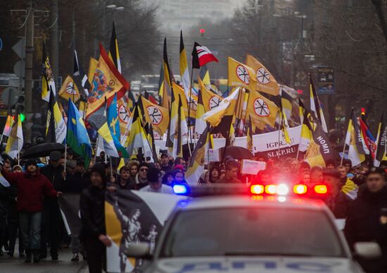 "Imperial Russian March" in Moscow