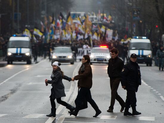"Tzar's Russian March" in Moscow