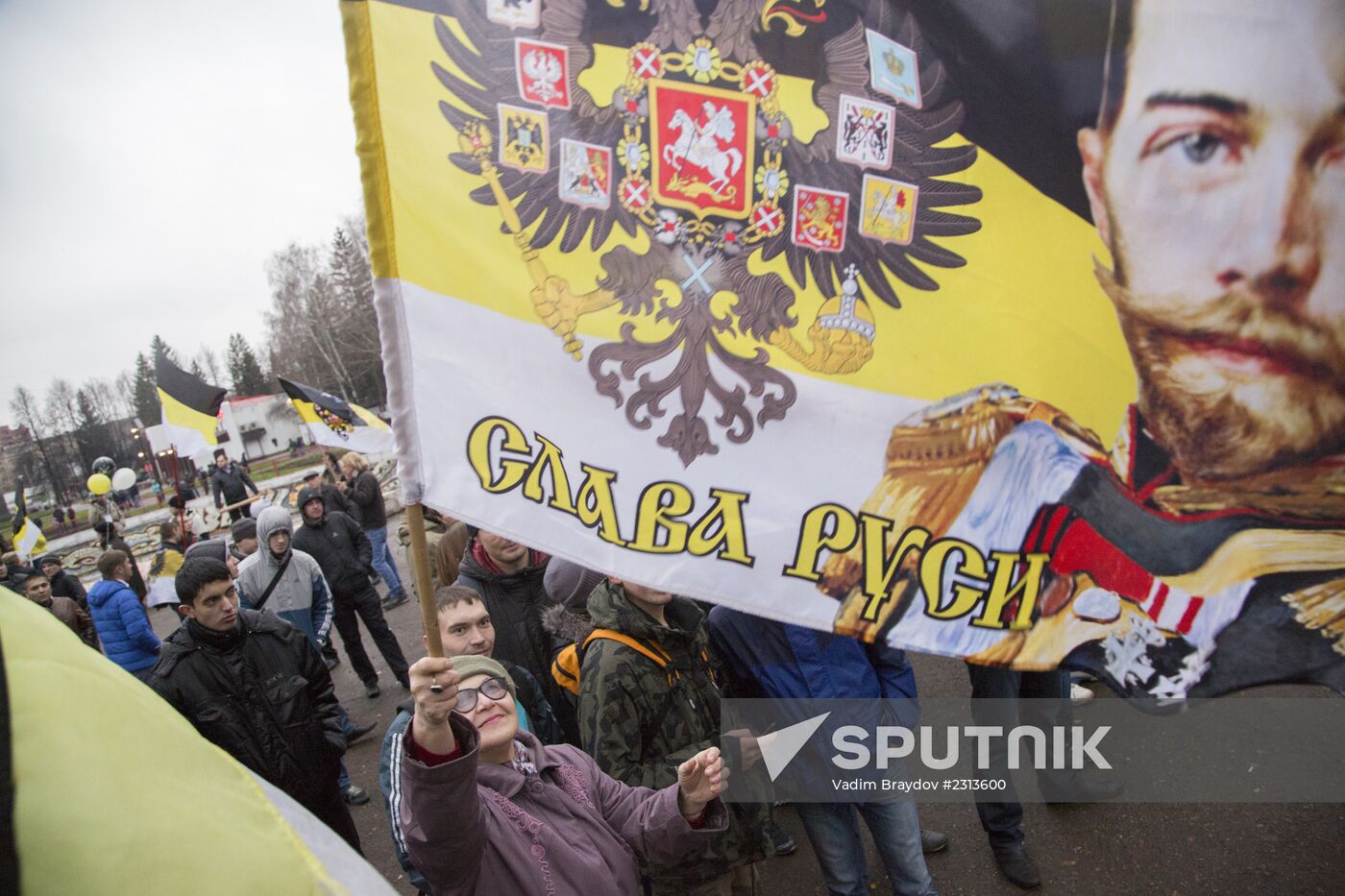 Russian march in Russia's regions