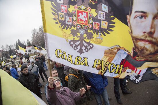 Russian march in Russia's regions