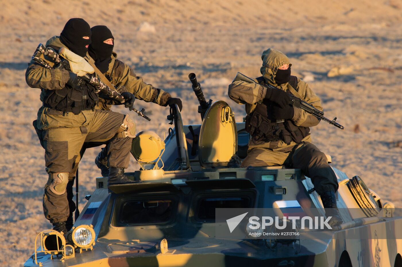 Soyuz-FG booster with Soyuz TMA-11M spaceship installed for launch at Baikonur Cosmodrome