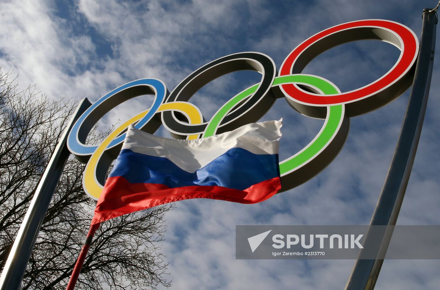Olympic rings installed in Kaliningrad