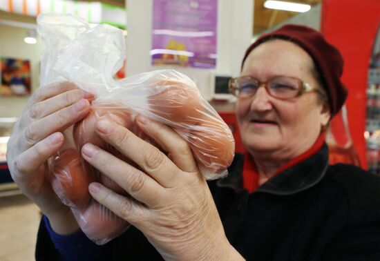 Eggs sold in Kaliningrad Region