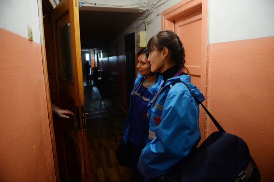 Ambulance crew in Veliky Novgorod