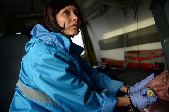 Ambulance crew in Veliky Novgorod