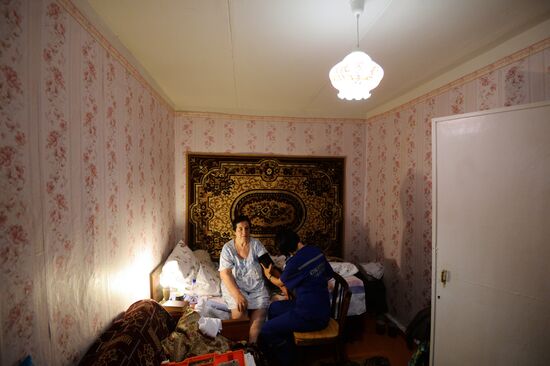 Ambulance crew in Veliky Novgorod