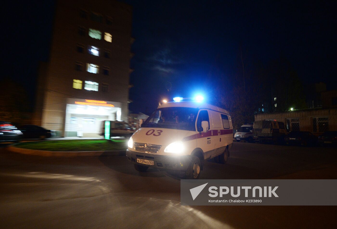 Ambulance crew in Veliky Novgorod