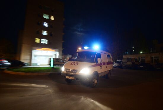 Ambulance crew in Veliky Novgorod