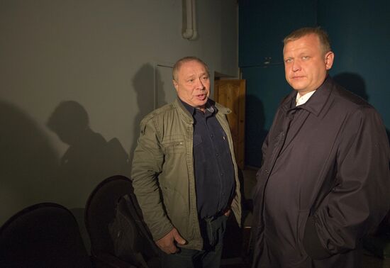 Sergei Kapkov visits burnt-out School of Modern Drama Theater