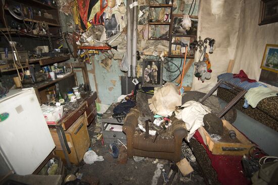 Sergei Kapkov visits burnt-out School of Modern Drama Theater