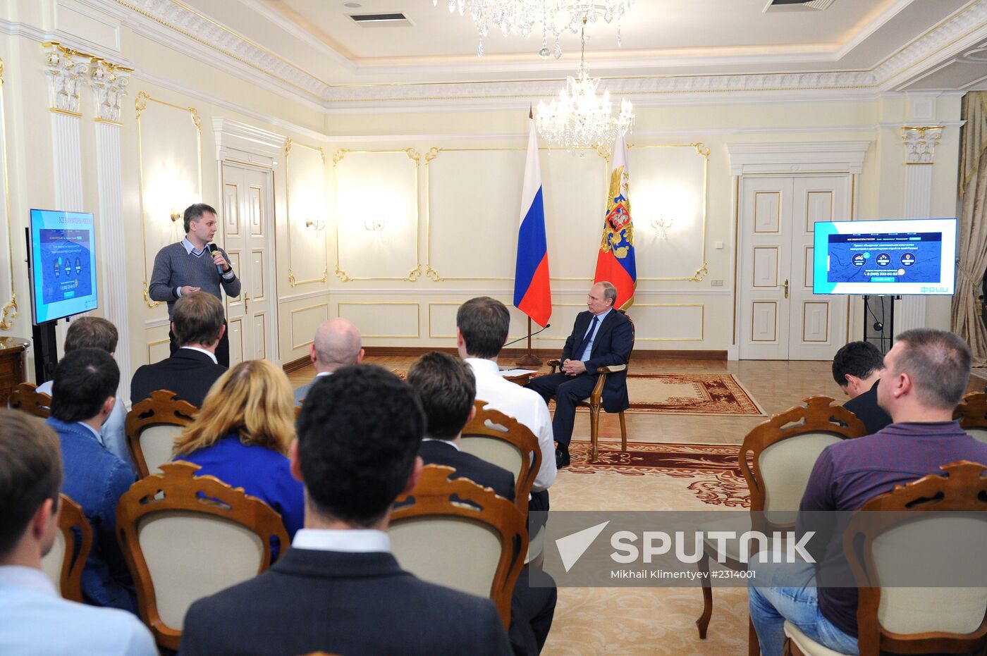 Vladimir Putin meets with Internet Startup Project participants