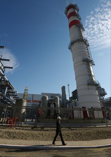 The launch of Dzhubginskaya Thermal Power Plant