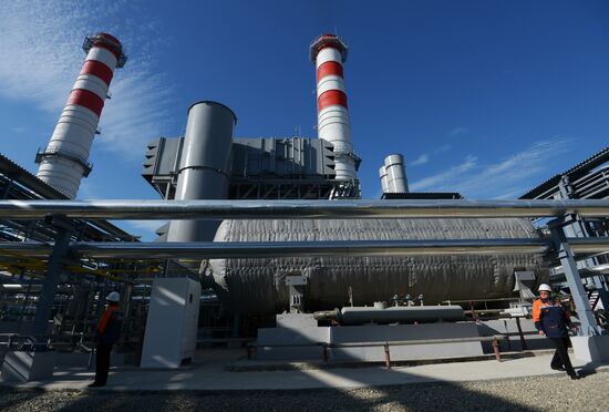 The launch of Dzhubginskaya Thermal Power Plant