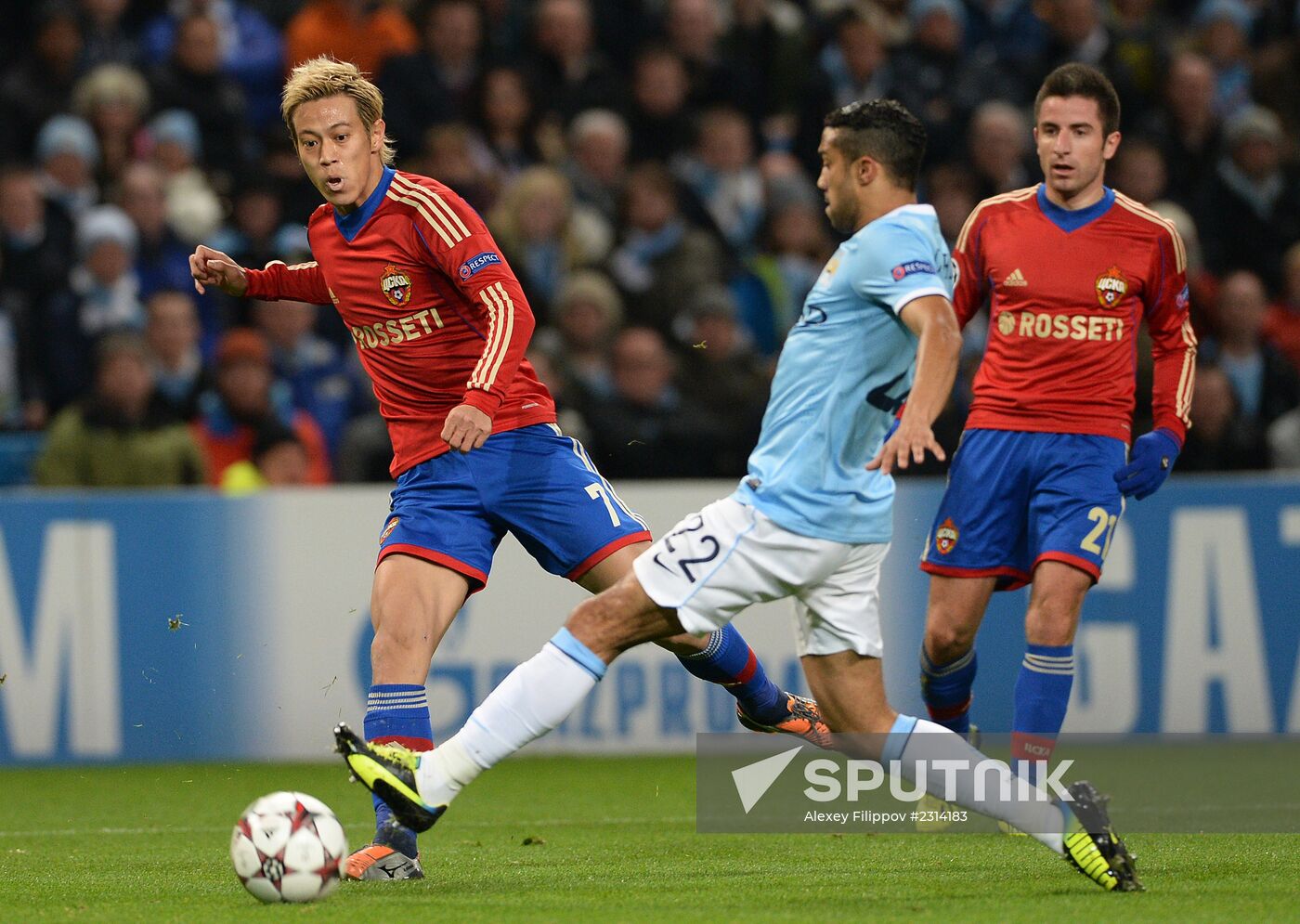 Football. UEFA Champions League. Manchester City vs. CSKA