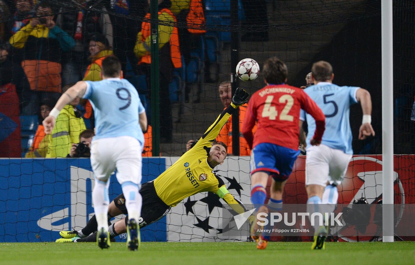 Football. UEFA Champions League. Manchester City vs. CSKA