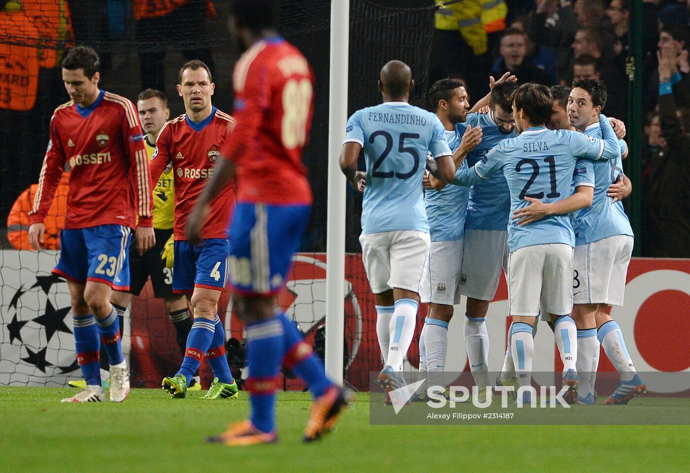 Football. UEFA Champions League. Manchester City vs. CSKA