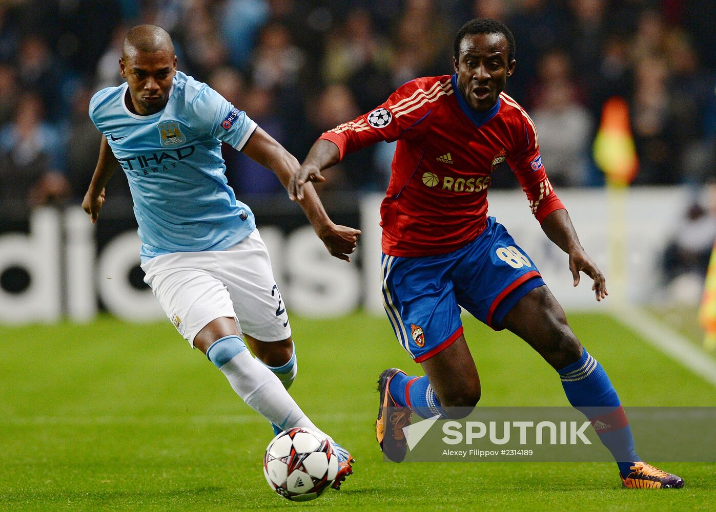 Football. UEFA Champions League. Manchester City vs. CSKA