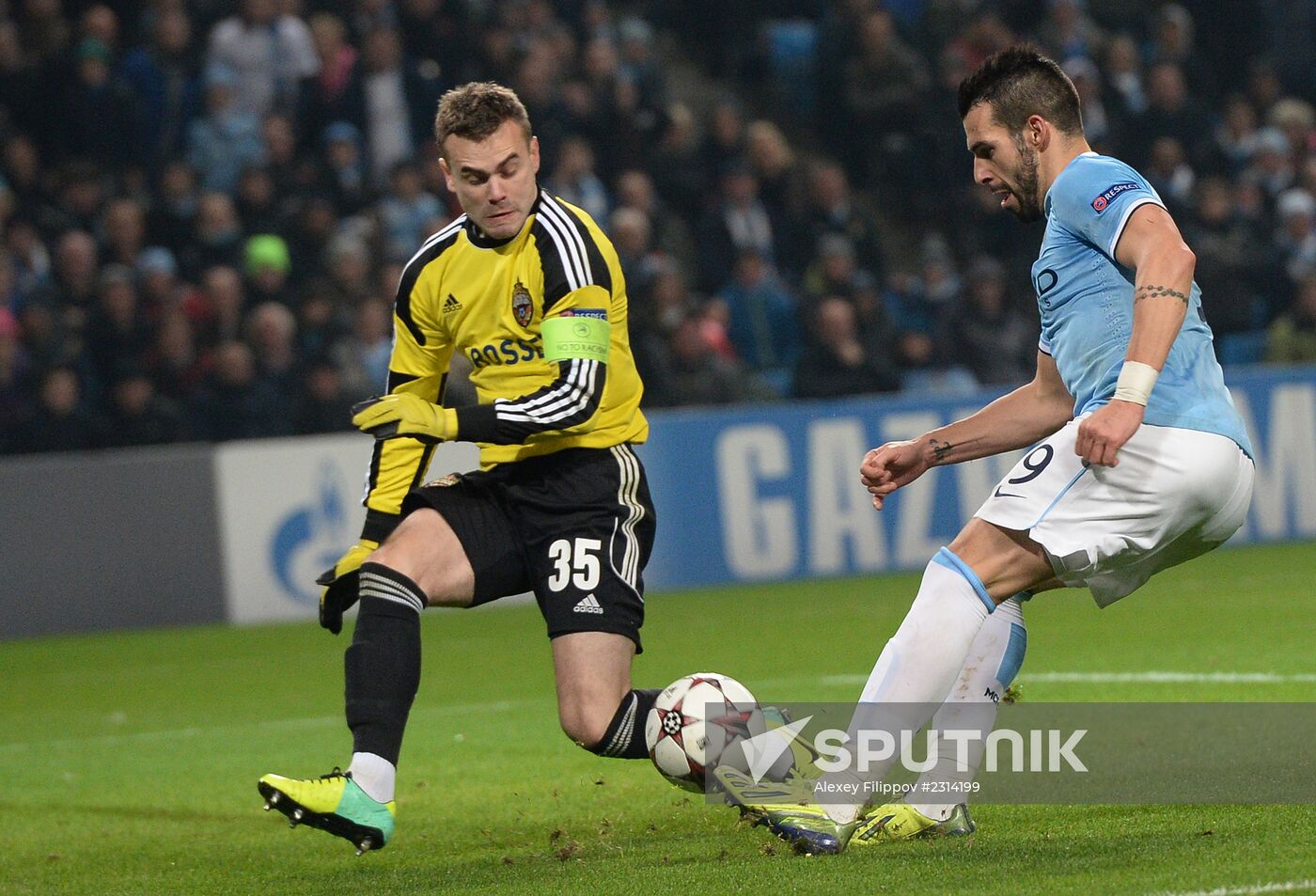 Football. UEFA Champions League. Manchester City vs. CSKA
