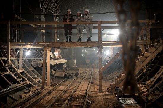 Construction of Petrovsko-Razumovskaya 2 Metro station