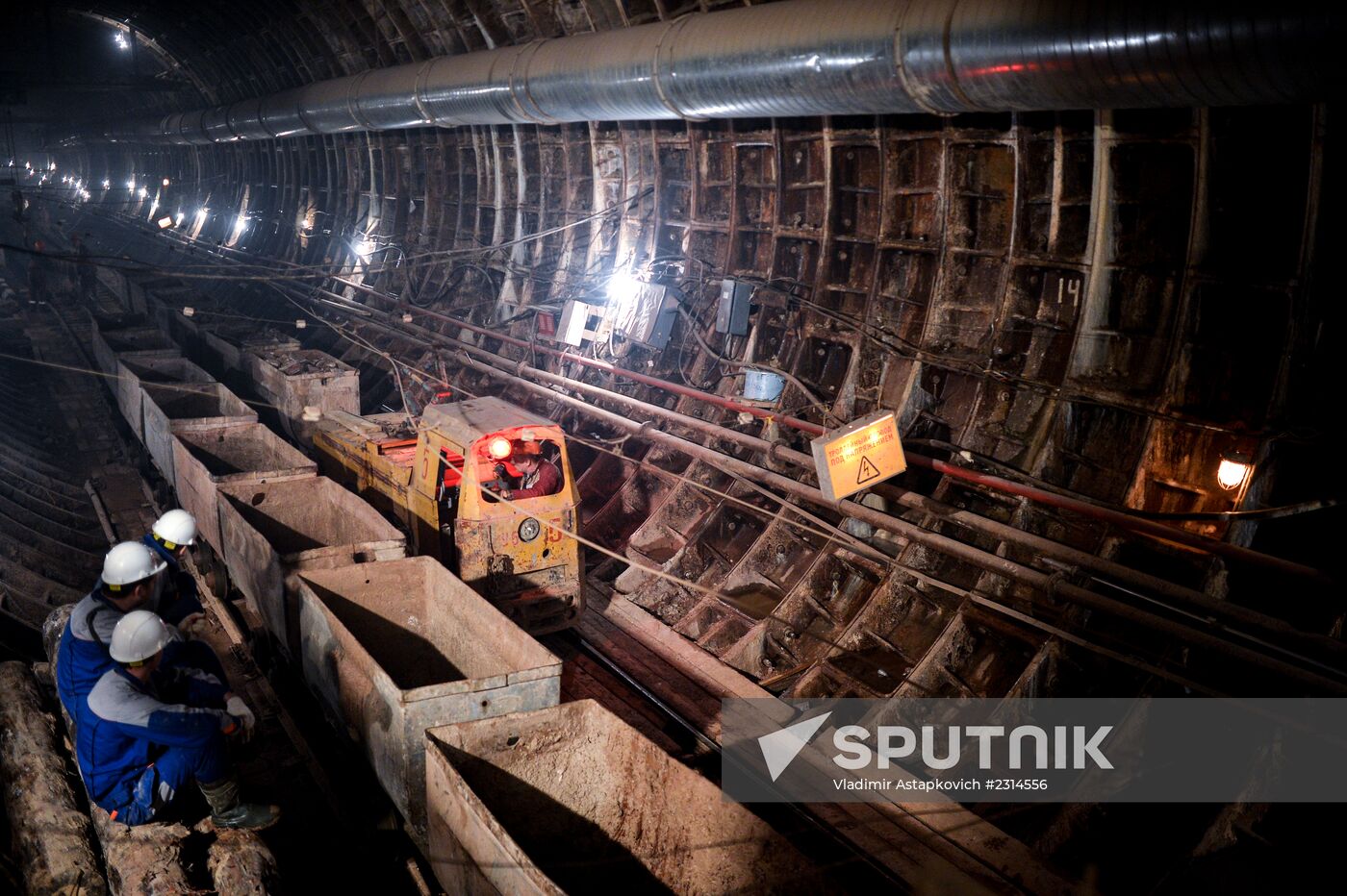Construction of Petrovskaya-Razumovskaya 2 Metro station