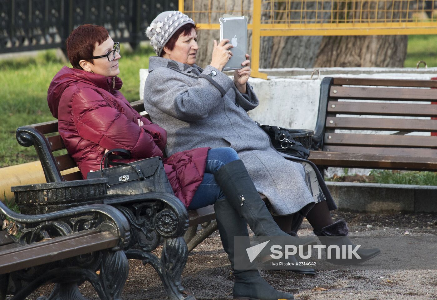 Warm weather in Moscow