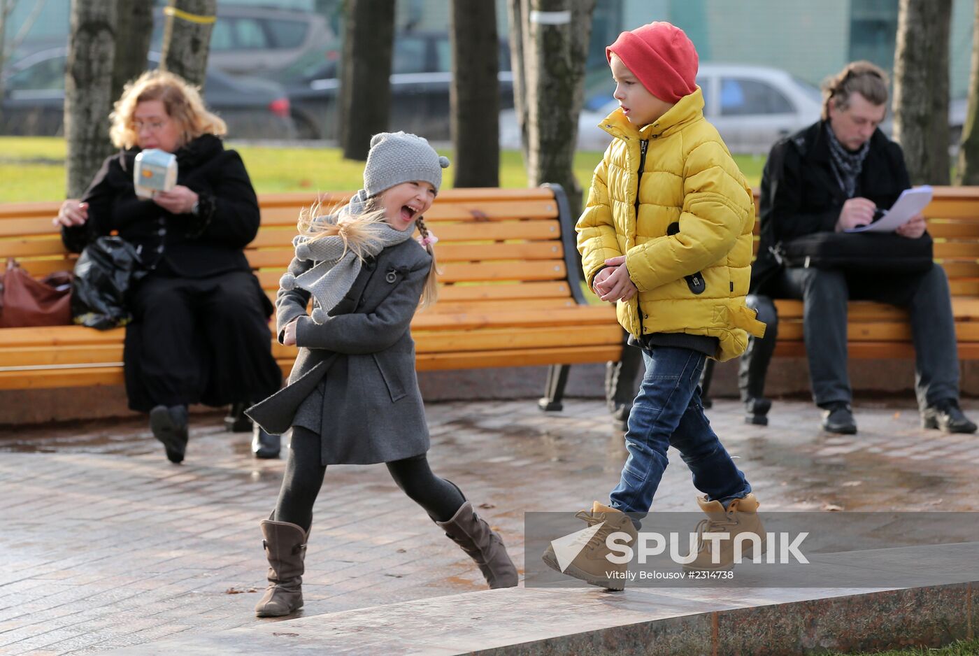 Warm weather in Moscow