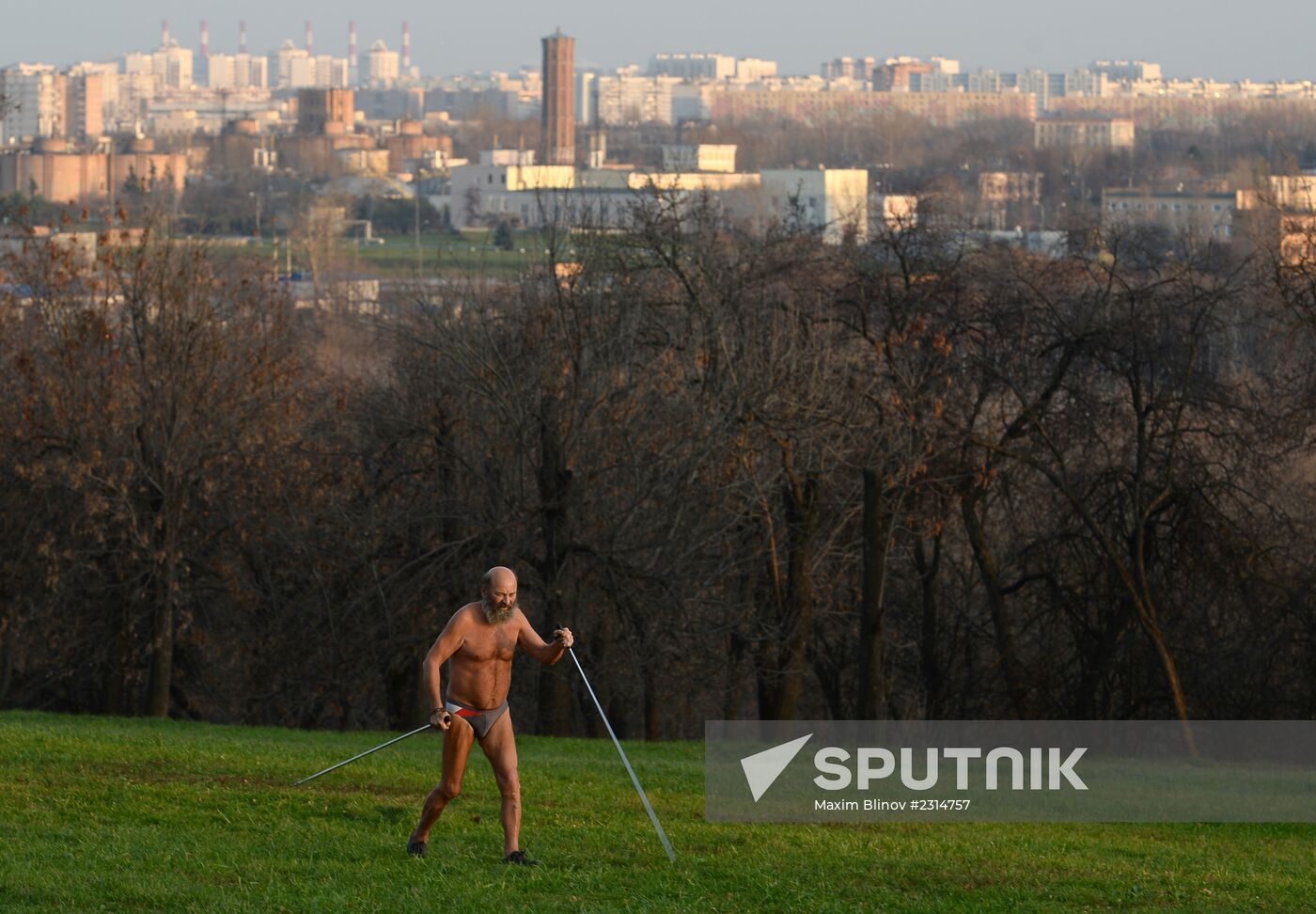 Warm weather in Moscow