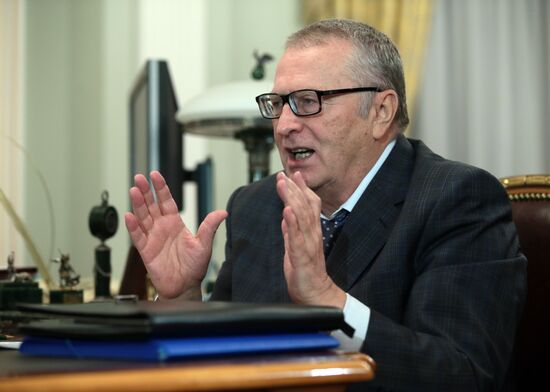 Vladimir Putin meets with Vladimir Zhirinovsky