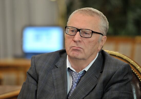 Vladimir Putin meets with Vladimir Zhirinovsky