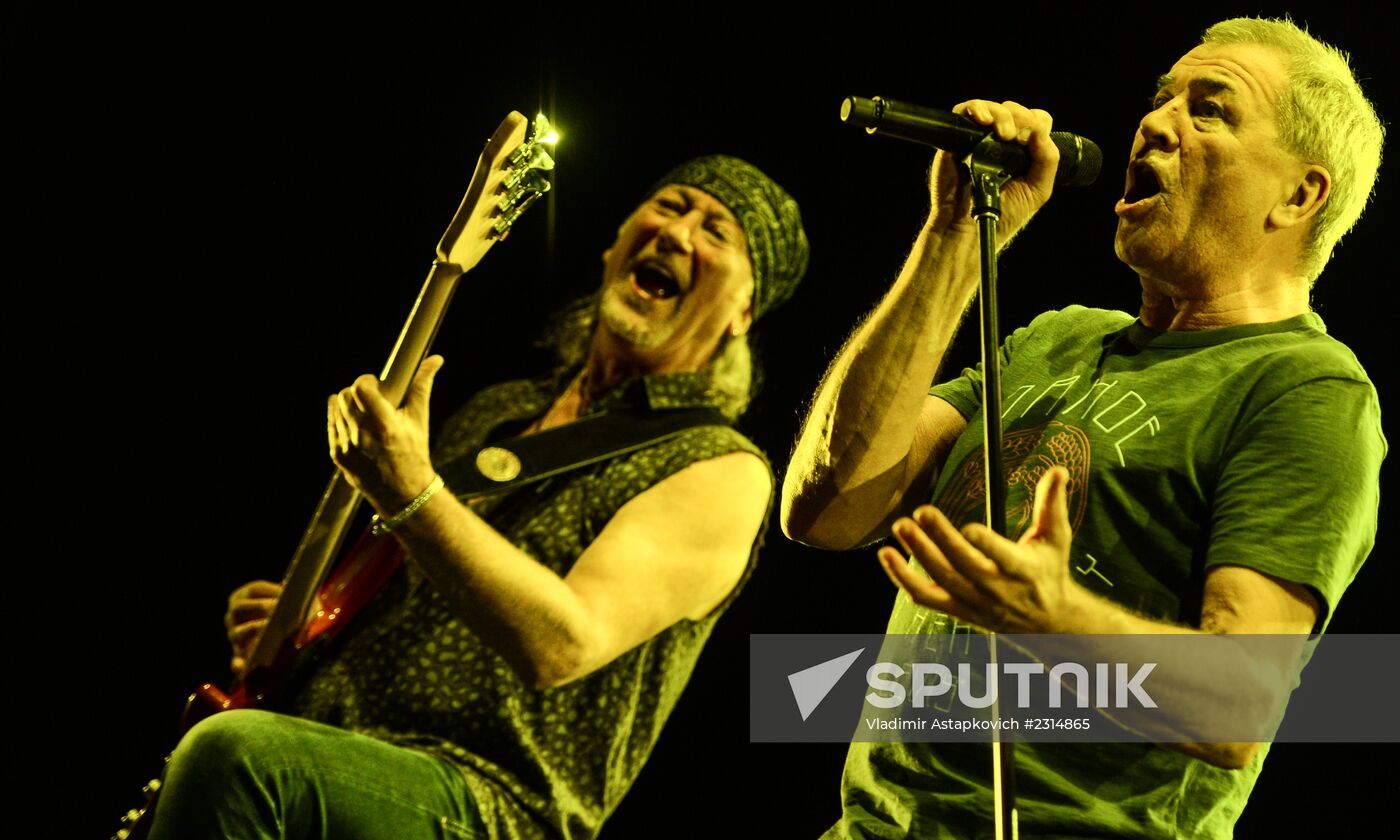 Concert by rock group Deep Purple in Olympic sports complex