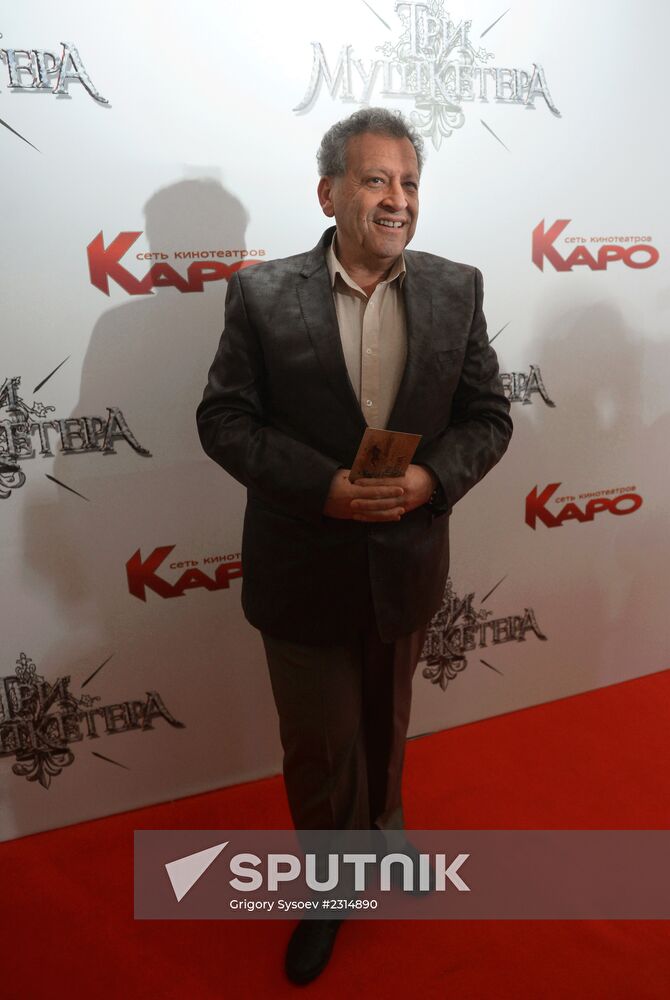 Premiere of film The Three Musketeers