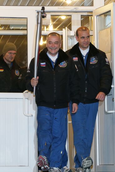 Launch of Soyuz-FG rocket with manned spacecraft Soyuz TMA-11M