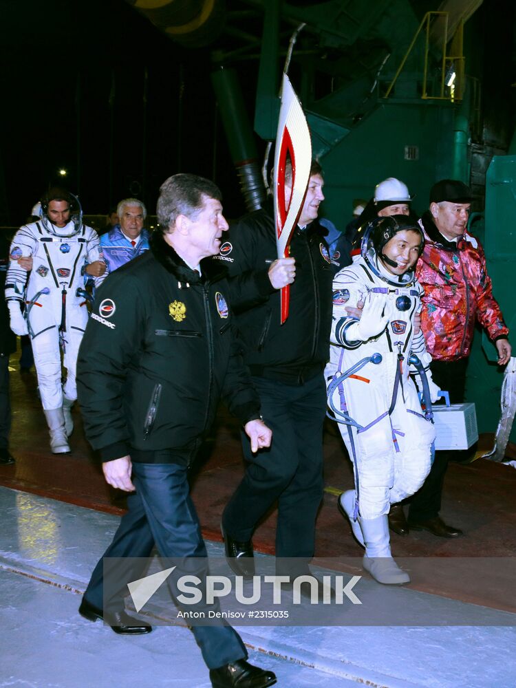 Launch of Soyuz-FG rocket with manned spacecraft Soyuz TMA-11M