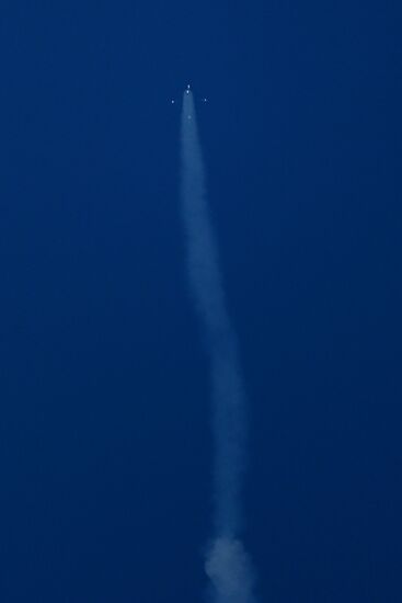 Launch of Soyuz-FG rocket with manned spacecraft Soyuz TMA-11M