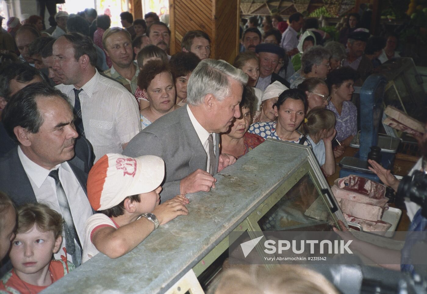 Boris Yeltsin in Omsk