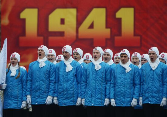 Military march dedicated to 1941 Military Parade anniversary