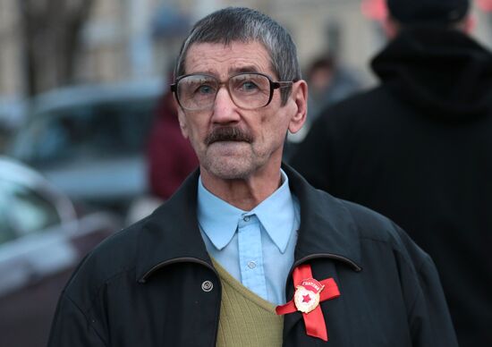 Communist rally in St. Petersburg