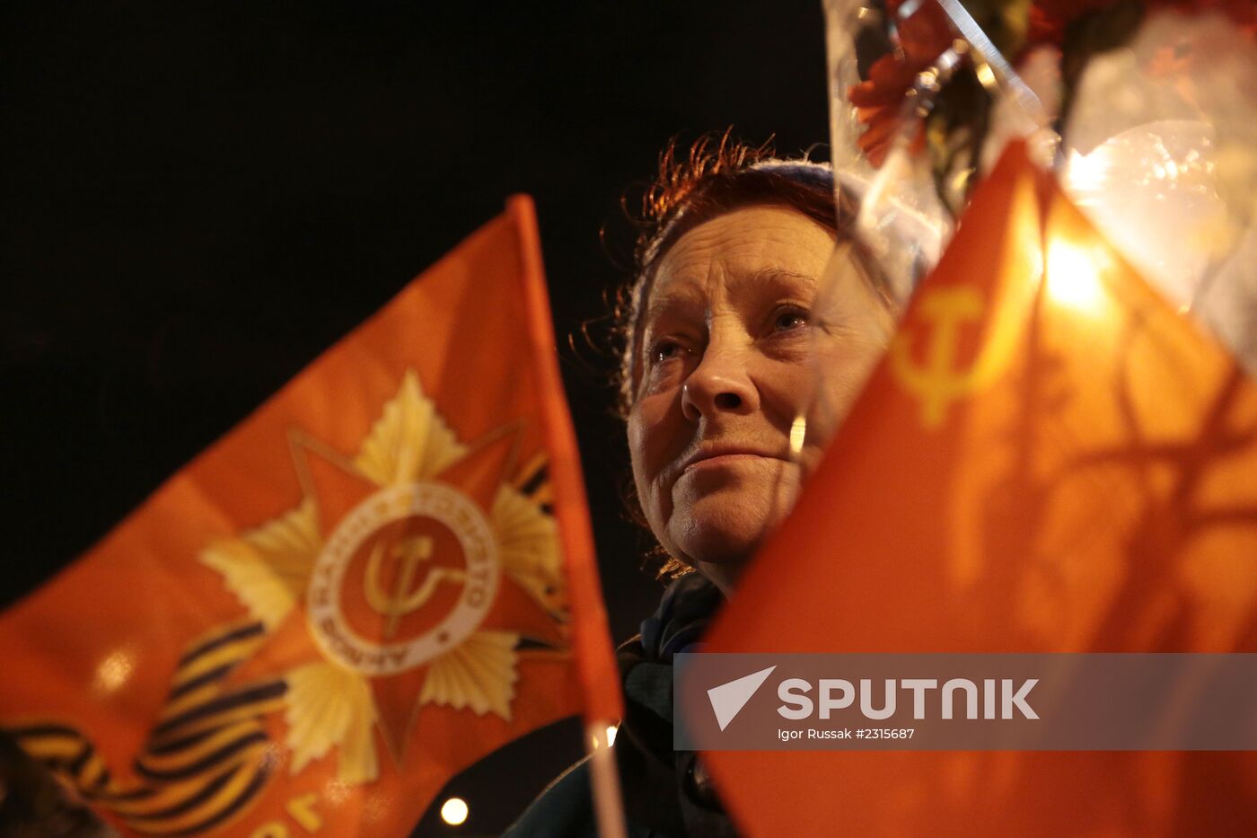 Communist rally in St. Petersburg