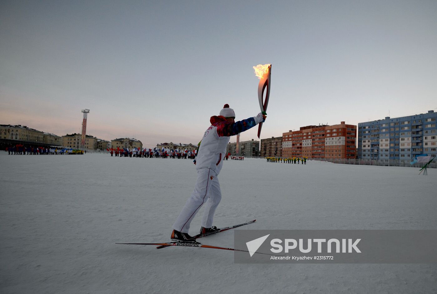 Olympic Torch Relay. Norilsk