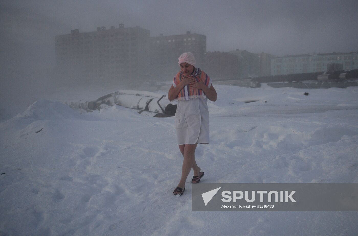 Umka ice swimming club in Norilsk