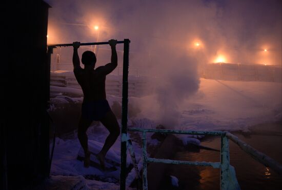Umka ice swimming club in Norilsk