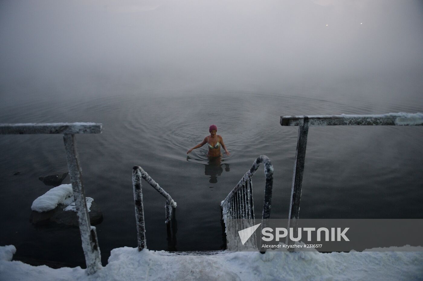 Umka ice swimming club in Norilsk