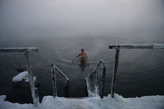 Umka ice swimming club in Norilsk