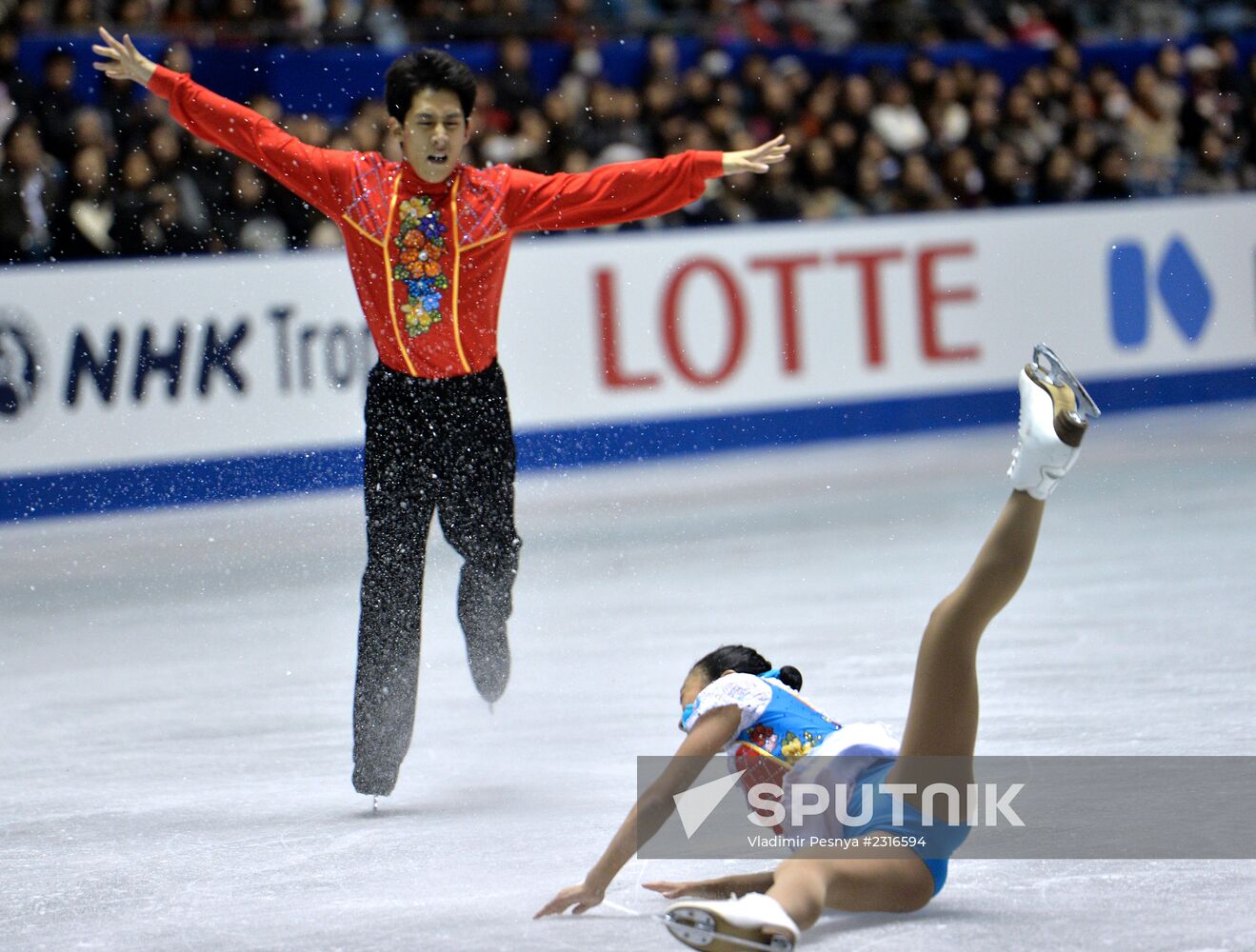 ISU Grand Prix of Figure Skating. Pairs. Free skating